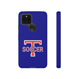 iPhone/Samsung Tough Cases - Big T Soccer on Blue