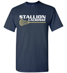 Gildan Short-Sleeve T-Shirt - Stallion Lacrosse (White Logo)