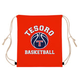 Drawstring Bag (Red) - Tesoro Basketball