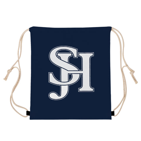 Drawstring Bag - SJH on Blue