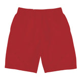 Men's Athletic Long Shorts SF_D95 (Red) - S Rebels Tennis