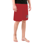 Men's Athletic Long Shorts SF_D95 (Red) - S Rebels Tennis