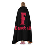 Hooded Blanket (Black) - F Baseball