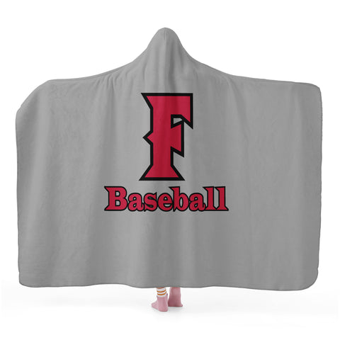 Hooded Blanket (Grey) - F Baseball
