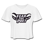 Women's Cropped T-Shirt - Fear the Poet - white