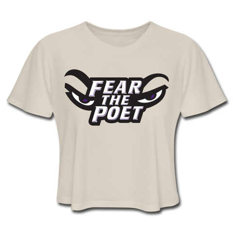 Women's Cropped T-Shirt - Fear the Poet - dust