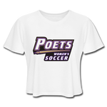 Women's Cropped T-Shirt - Poets Women's Soccer - white