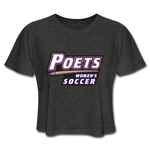 Women's Cropped T-Shirt - Poets Women's Soccer - deep heather
