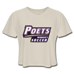 Women's Cropped T-Shirt - Poets Women's Soccer - dust