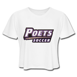 Women's Cropped T-Shirt - Poets Soccer - white