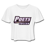 Women's Cropped T-Shirt - Poets Soccer - white