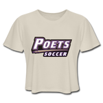 Women's Cropped T-Shirt - Poets Soccer - dust