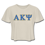 Women's Cropped T-Shirt - AKPsi - dust