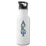 Stainless Steel Water Bottle - AKPsi - white
