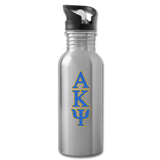 Stainless Steel Water Bottle - AKPsi - silver