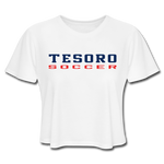 Women's Cropped T-Shirt - Tesoro Soccer - white