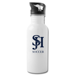 Water Bottle - Soccer - white
