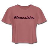 Women's Cropped T-Shirt - Mavericks - mauve