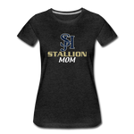 Women’s Premium T-Shirt - SJH Stallion Mom - charcoal grey