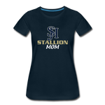 Women’s Premium T-Shirt - SJH Stallion Mom - deep navy