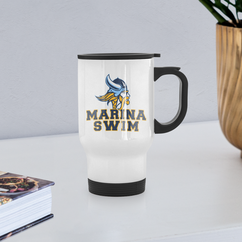 Travel Mug - Marina Swim - white