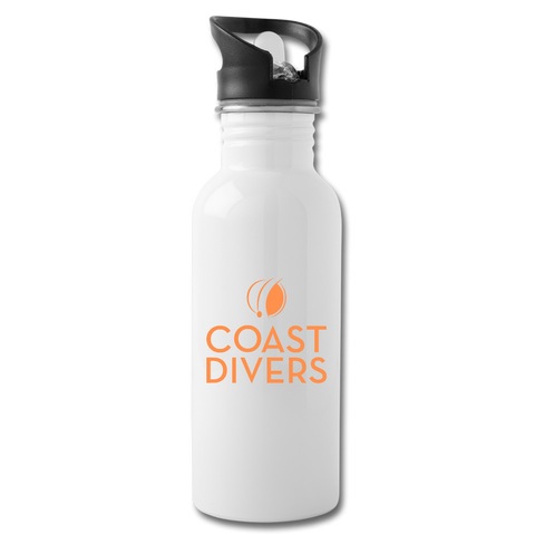 Water Bottle - Coast Divers - white