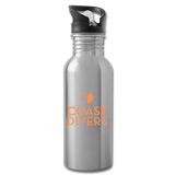 Water Bottle - Coast Divers - silver