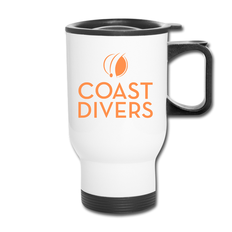Travel Mug - Coast Divers - white