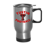 Travel Mug - Double T Football - silver