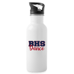 Stainless Steel Water Bottle with Straw 20oz – BHS Dance - white