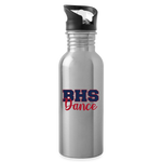 Stainless Steel Water Bottle with Straw 20oz – BHS Dance - silver