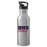Stainless Steel Water Bottle with Straw 20oz – BHS Dance - silver