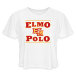 Bella+Canvas Women's Cropped T-Shirt (B8882) - ElMo EM Polo - white