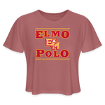 Bella+Canvas Women's Cropped T-Shirt (B8882) - ElMo EM Polo - mauve