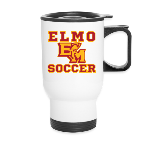 Travel Mug - ElMo Soccer - white