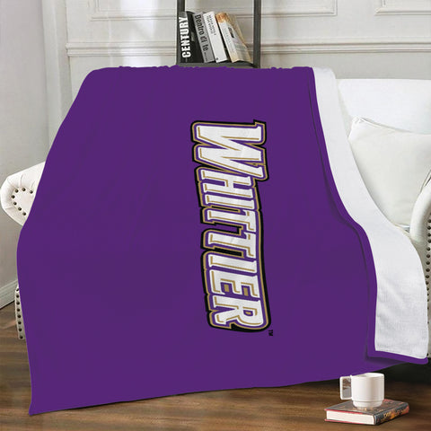 Micro Fleece Blanket - Whittier on Purple